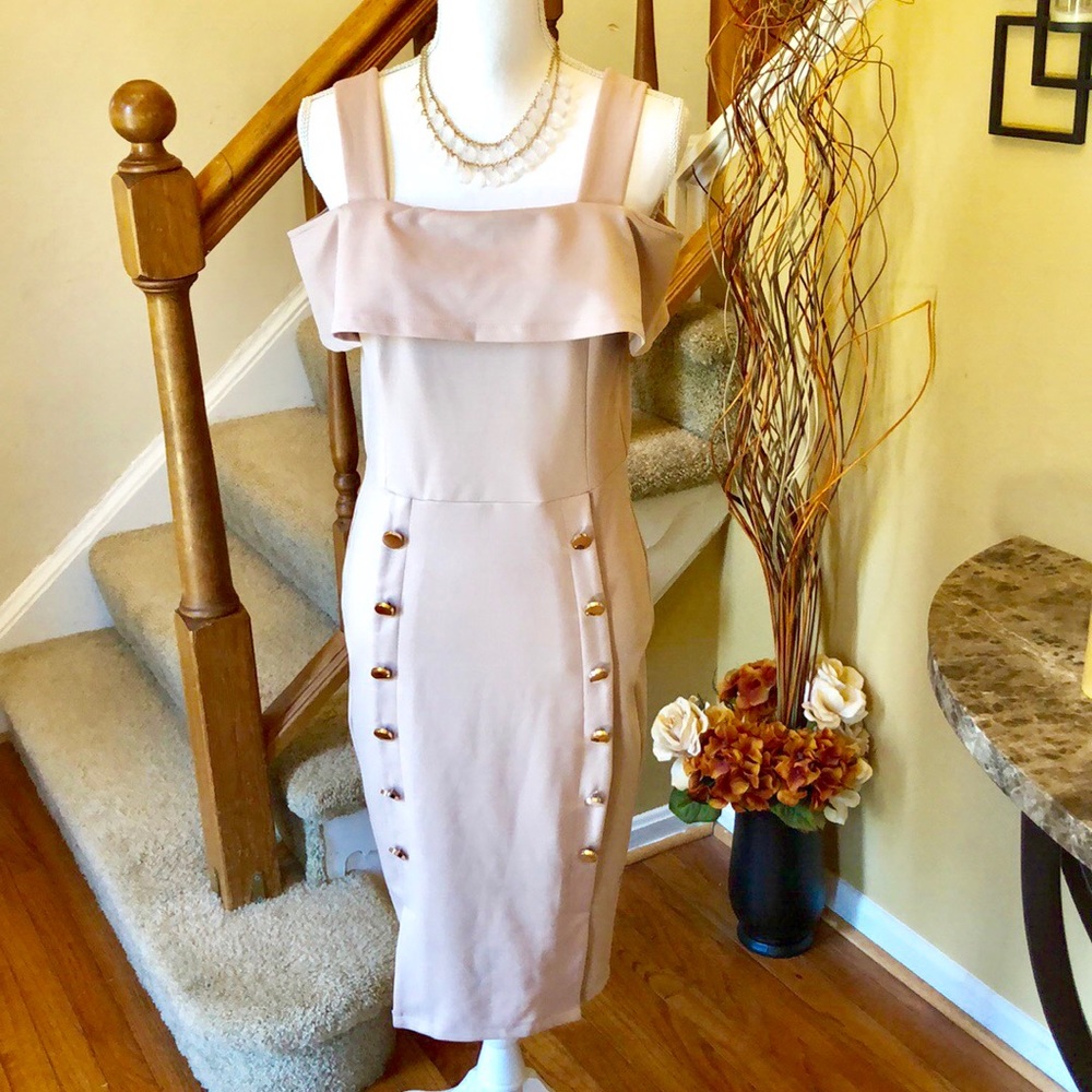 Forever 21 Cold Shoulder Midi Dress